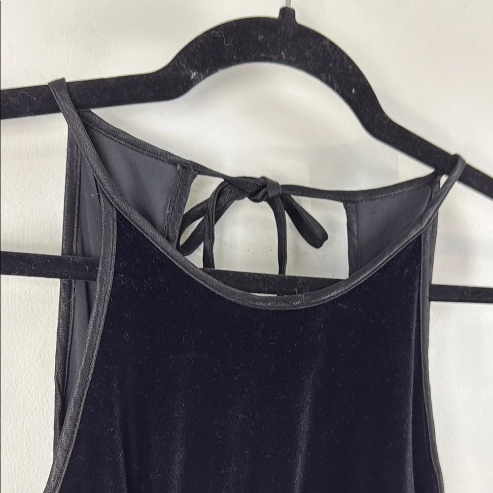 Vintage Y2K Whimsigoth Evening Velvet Square Back Steppin’ Out Made in USA Dress
